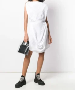 MM6 By Maison Margiela ‘Draped Sleeveless Dress’