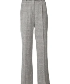Msgm 'Houndstooth' Flared Trousers Clothing