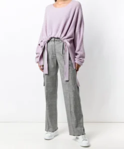 Msgm 'Houndstooth' Flared Trousers Clothing