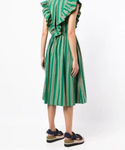 Baum Und Pferdgarten New In 'Alisa' Striped Midi Dress 10 Baum Und Pferdgarten New In 'Alisa' Striped Midi Dress