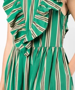 Baum Und Pferdgarten New In 'Alisa' Striped Midi Dress 11 Baum Und Pferdgarten New In 'Alisa' Striped Midi Dress