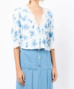 Rixo London 'Amanda' Floral Blouse New In 9 Rixo London 'Amanda' Floral Blouse New In