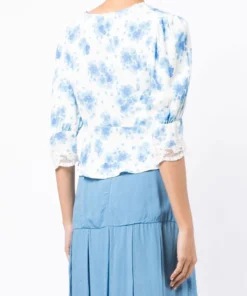 Rixo London 'Amanda' Floral Blouse New In 10 Rixo London 'Amanda' Floral Blouse New In