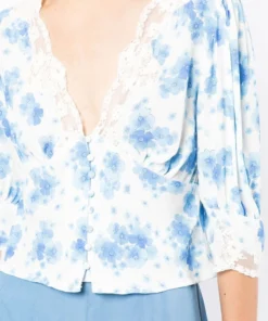 Rixo London 'Amanda' Floral Blouse New In 11 Rixo London 'Amanda' Floral Blouse New In