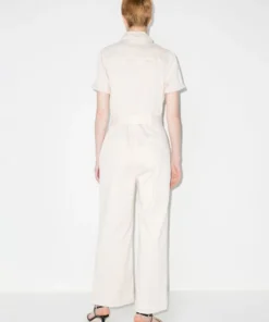 Paige Cream 'Anessa' Puff Sleeve Jumpsuit