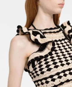 Zimmermann 'Anneke Crochet Halterneck Tank Top' New In