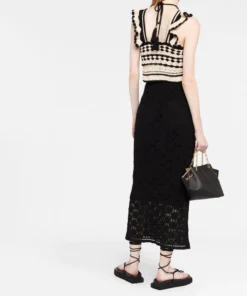 Zimmermann 'Anneke Crochet Halterneck Tank Top' New In