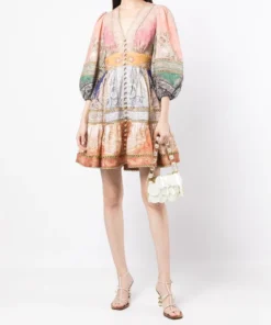Zimmermann 'Anneke' Lantern Mini Dress