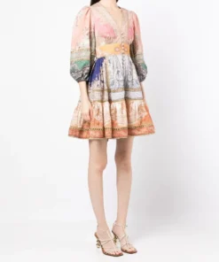 Zimmermann 'Anneke' Lantern Mini Dress