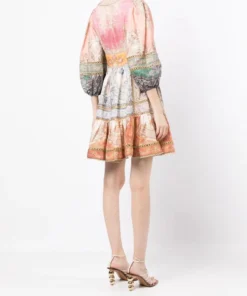 Zimmermann 'Anneke' Lantern Mini Dress