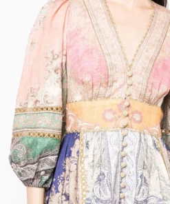 Zimmermann 'Anneke' Lantern Mini Dress