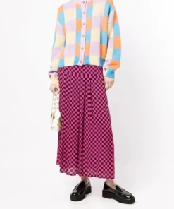 Stine Goya 'Ash' Check Cardigan