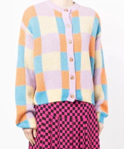 Stine Goya 'Ash' Check Cardigan