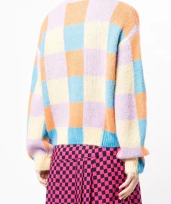 Stine Goya 'Ash' Check Cardigan