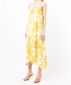 Faithfull The Brand 'Asturias' Floral Halterneck Midi Dress Clothing