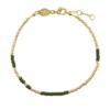 ANNI LU Accessories Army Green 'Asym 22' Beaded Bracelet
