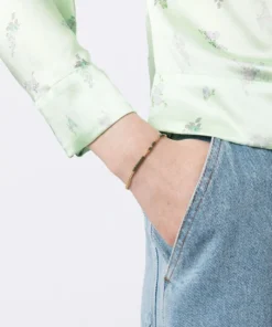 ANNI LU Accessories Army Green 'Asym 22' Beaded Bracelet