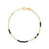 ANNI LU Black 'Asym 22' Beaded Bracelet