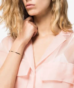 ANNI LU Black 'Asym 22' Beaded Bracelet