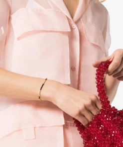 ANNI LU Black 'Asym 22' Beaded Bracelet