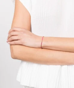 ANNI LU Pink 'Asym 22' Beaded Bracelet