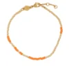 ANNI LU Orange 'Asym 22' Beaded Bracelet New In