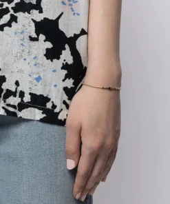 ANNI LU Accessories Black 'Bead & Gem 22' Bracelet