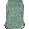 Ganni New In 'Beaded Hem Sleeveless Top'