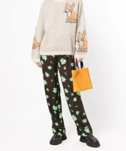 Stella Nova Clothing Beige 'Adelin' Fox Sweater