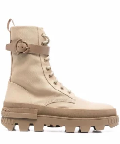 Moncler Beige 'Carinne' Ankle Boots