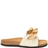 JW Anderson Beige 'Leather Chain Slides'