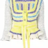 Ganni 'Belted Crochet Cardigan'