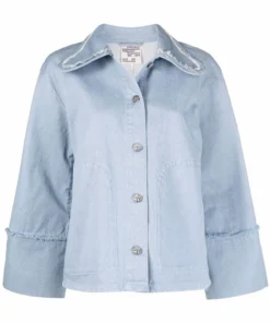 Baum Und Pferdgarten'Birk' Textured Denim Jacket Clothing