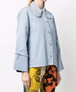 Baum Und Pferdgarten 'Birk' Textured Denim Jacket Clothing