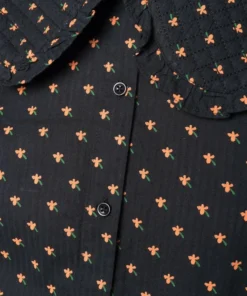 Stella Nova Black 'Dicte' Ditsy Floral Shirt Clothing