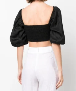 Faithfull The Brand Black 'La Marches' Top Clothing