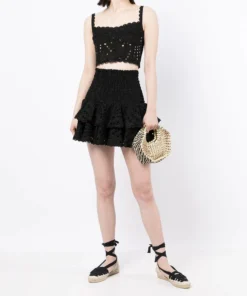Charo Ruiz Clothing Black 'Noa' Short Skirt