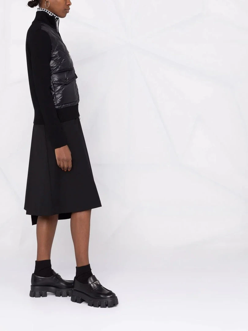 Moncler 'Black Padded Wool Cardigan' 8 Moncler 'Black Padded Wool Cardigan'