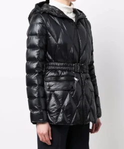 Moncler Black 'Serignan' Short Parka