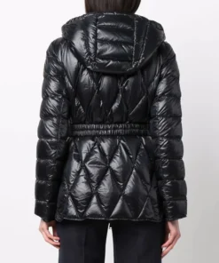 Moncler Black 'Serignan' Short Parka