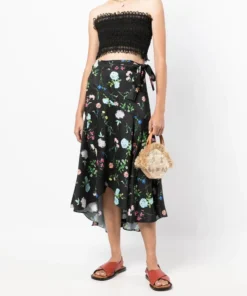 Charo Ruiz Black 'Wallis' Lace Bandeau Top