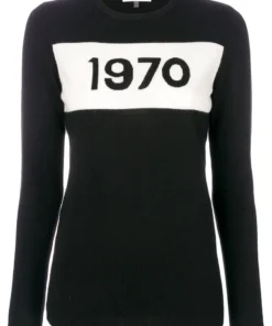 Bella Freud Black ‘1970’ Wool Jumper