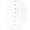 Ganni White 'Broderie Anglaise Mini Shirt Dress'