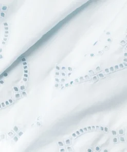 Ganni 'Broderie Anglaise Puff Sleeve Mini Dress'