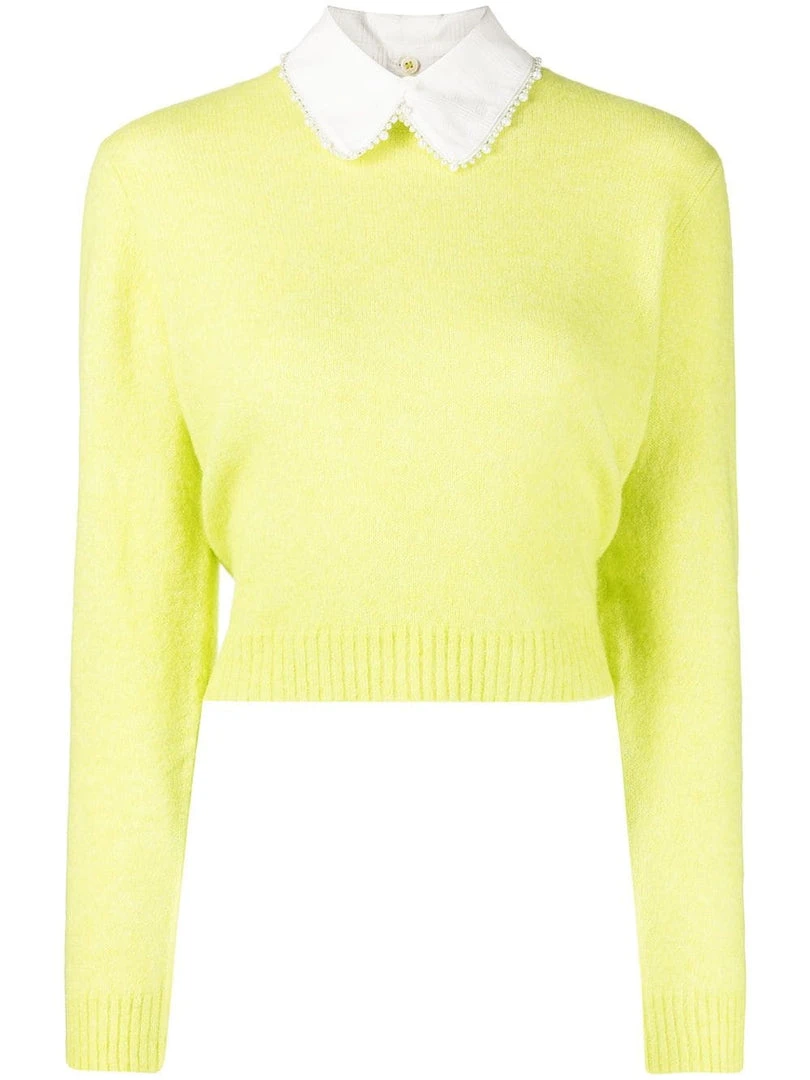 Baum Und Pferdgarten Lime 'Cabreena' Detachable Collar Sweater 3 Baum Und Pferdgarten Lime 'Cabreena' Detachable Collar Sweater