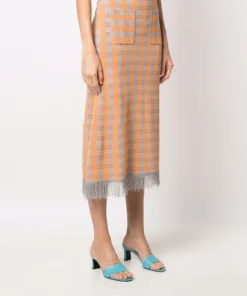 Baum Und Pferdgarten Clothing 'Callis' Checked Midi Skirt