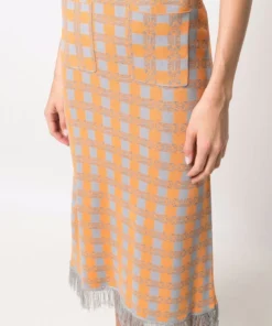 Baum Und Pferdgarten Clothing 'Callis' Checked Midi Skirt