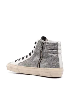 Golden Goose 'Camo Glitter Slide High Top Trainers' Shoes 8 Golden Goose 'Camo Glitter Slide High Top Trainers' Shoes
