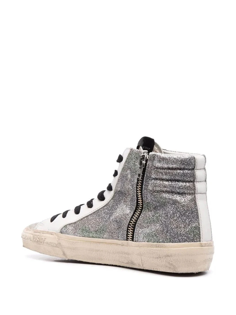 Golden Goose 'Camo Glitter Slide High Top Trainers' Shoes 5 Golden Goose 'Camo Glitter Slide High Top Trainers' Shoes