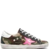 Golden Goose Shoes ‘Camo Print Low Top Sneakers’